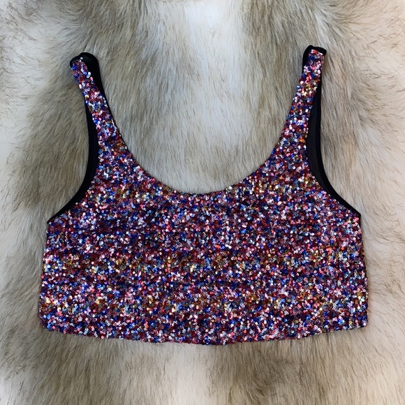 Ladakh Cropped Sequin Sheer Top - Picture 5 of 11